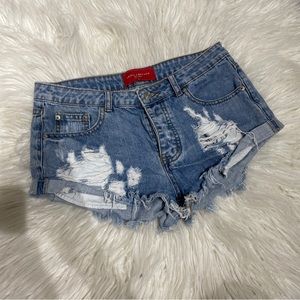 Denim shorts
